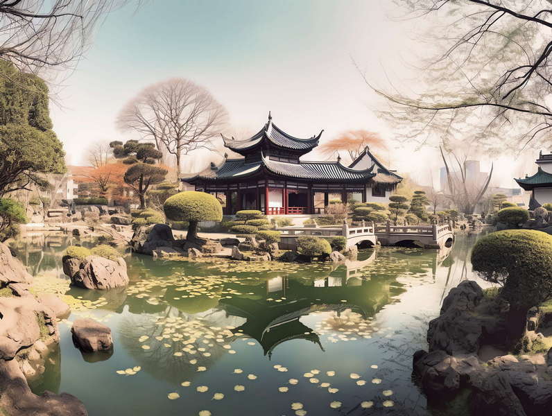 图片[19]-全球设计案例智能库_OJBKAI.COM中式园林Midjourney灵感图库-_设计智库－全球设计案例智能库_OJBKAI.COM-全球设计案例智能库_OJBKAI.COM设计智库