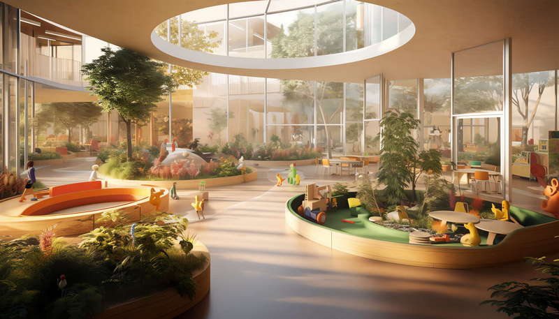 童趣色彩儿童早教中心Midjourney灵感图库-_设计智库－全球设计案例智能库_OJBKAI.COM-全球设计案例智能库_OJBKAI.COM设计智库