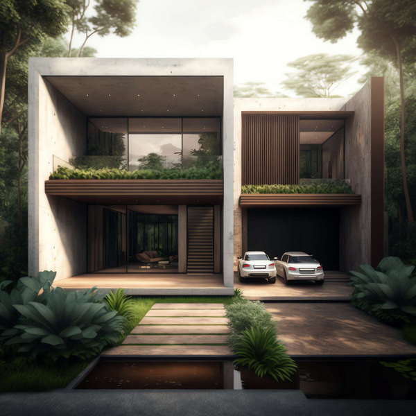 图片[22]-全球设计案例智能库_OJBKAI.COM别墅建筑外观Midjourney灵感图库-_设计智库－全球设计案例智能库_OJBKAI.COM-全球设计案例智能库_OJBKAI.COM设计智库