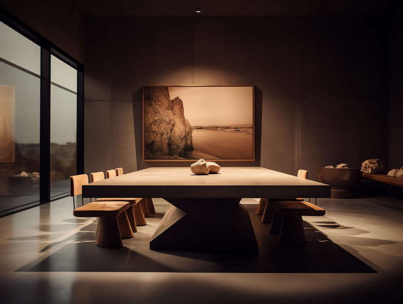 图片[11]-全球设计案例智能库_OJBKAI.COM侘寂风餐桌Midjourney灵感图库-_设计智库－全球设计案例智能库_OJBKAI.COM-全球设计案例智能库_OJBKAI.COM设计智库