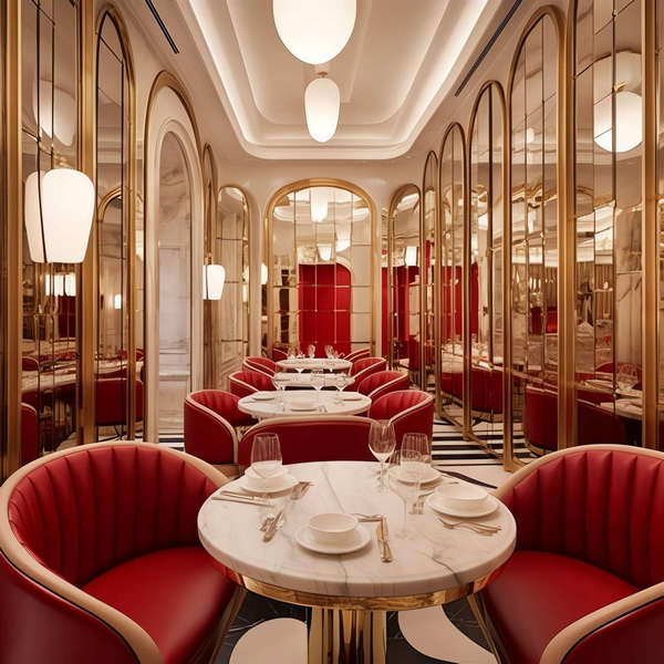 酒店餐厅Midjourney灵感图库-_设计智库－全球设计案例智能库_OJBKAI.COM-全球设计案例智能库_OJBKAI.COM设计智库