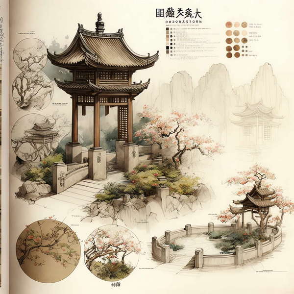 图片[19]-全球设计案例智能库_OJBKAI.COM古建设计手稿Midjourney灵感图库-_设计智库－全球设计案例智能库_OJBKAI.COM-全球设计案例智能库_OJBKAI.COM设计智库