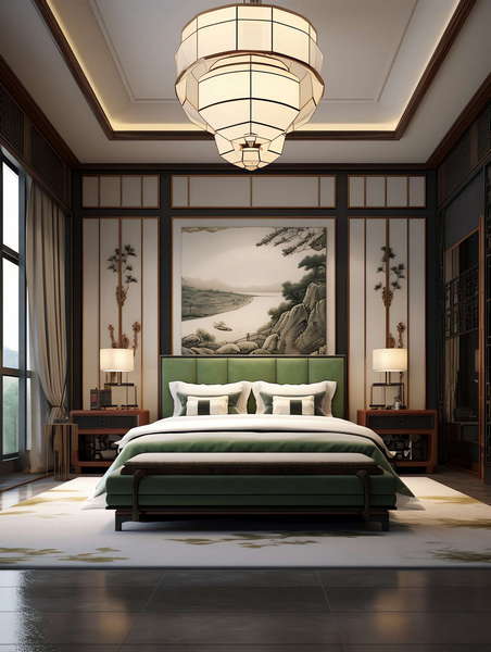 图片[26]-全球设计案例智能库_OJBKAI.COM新中式酒店客房Midjourney灵感图库-_设计智库－全球设计案例智能库_OJBKAI.COM-全球设计案例智能库_OJBKAI.COM设计智库