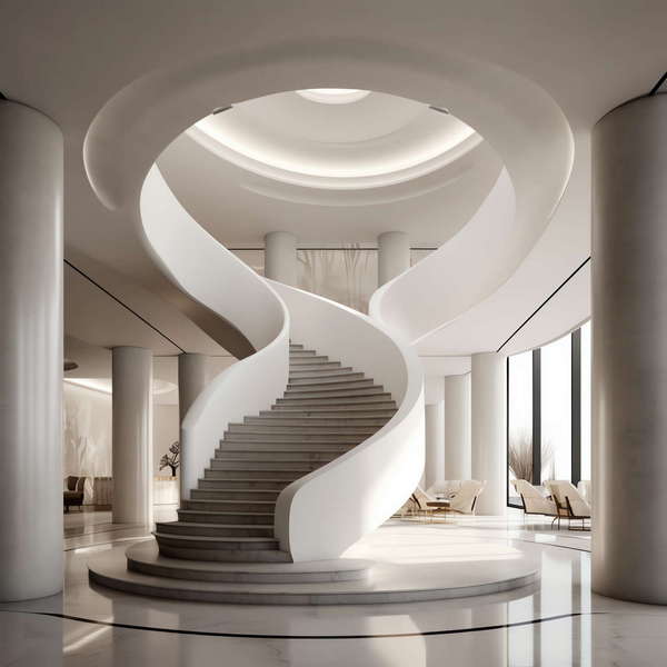 图片[8]-全球设计案例智能库_OJBKAI.COM现代风格白色楼梯Midjourney灵感图库-_设计智库－全球设计案例智能库_OJBKAI.COM-全球设计案例智能库_OJBKAI.COM设计智库