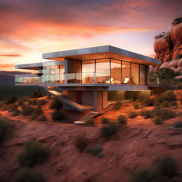 现代艺术酒店建筑外观Midjourney灵感图库-_设计智库－全球设计案例智能库_OJBKAI.COM-全球设计案例智能库_OJBKAI.COM设计智库