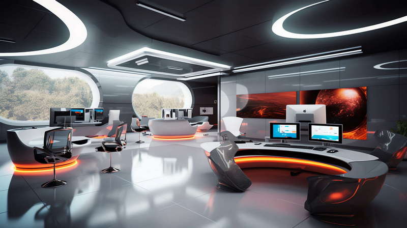 图片[33]-全球设计案例智能库_OJBKAI.COM赛博朋克风霓虹灯设计公共办公区域Midjourney灵感图库-_设计智库－全球设计案例智能库_OJBKAI.COM-全球设计案例智能库_OJBKAI.COM设计智库