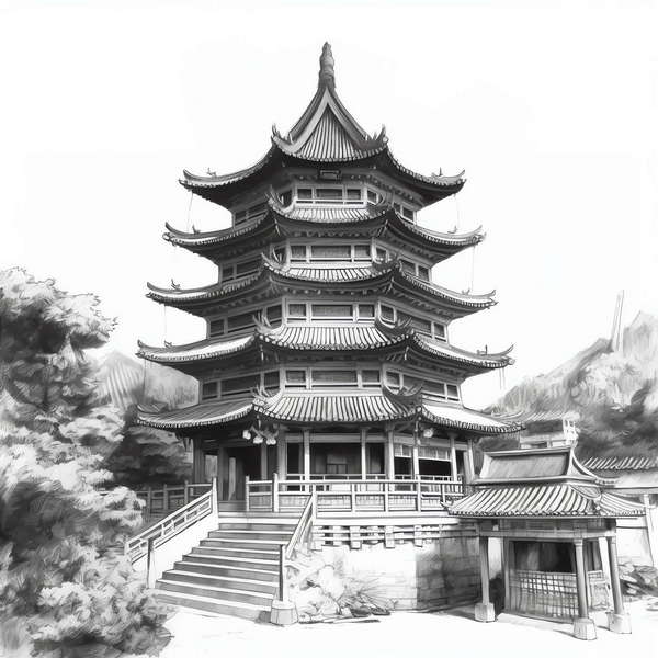 图片[12]-全球设计案例智能库_OJBKAI.COM中国古建草图Midjourney灵感图库-_设计智库－全球设计案例智能库_OJBKAI.COM-全球设计案例智能库_OJBKAI.COM设计智库