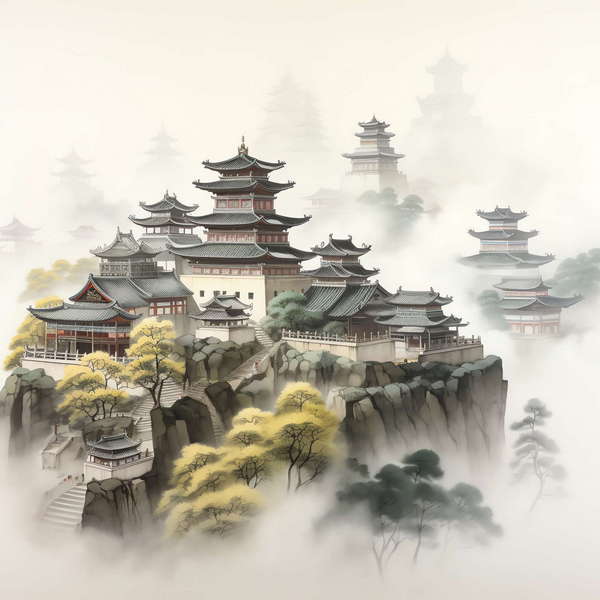 图片[45]-全球设计案例智能库_OJBKAI.COM庭林楼阁山水意境图Midjourney灵感图库-_设计智库－全球设计案例智能库_OJBKAI.COM-全球设计案例智能库_OJBKAI.COM设计智库