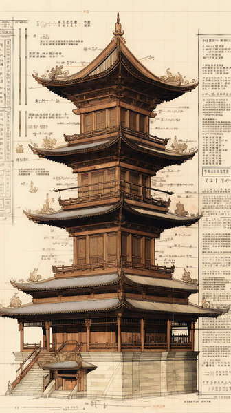 图片[25]-全球设计案例智能库_OJBKAI.COM中国古建草图Midjourney灵感图库-_设计智库－全球设计案例智能库_OJBKAI.COM-全球设计案例智能库_OJBKAI.COM设计智库