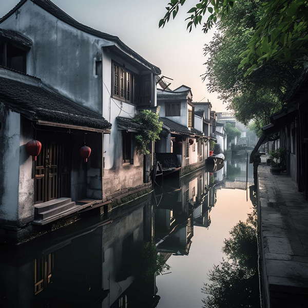 图片[28]-全球设计案例智能库_OJBKAI.COM意境江南小镇Midjourney灵感图库-_设计智库－全球设计案例智能库_OJBKAI.COM-全球设计案例智能库_OJBKAI.COM设计智库