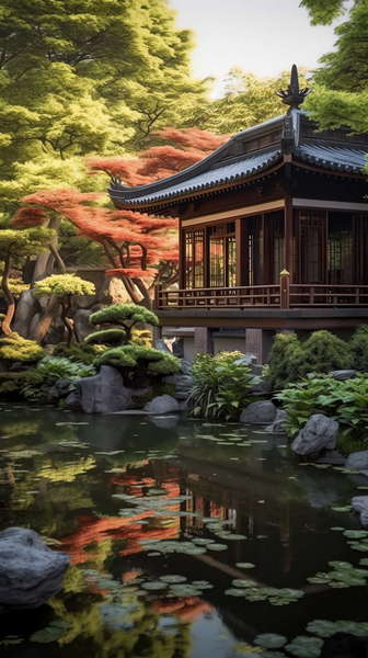 图片[8]-全球设计案例智能库_OJBKAI.COM中式园林Midjourney灵感图库-_设计智库－全球设计案例智能库_OJBKAI.COM-全球设计案例智能库_OJBKAI.COM设计智库