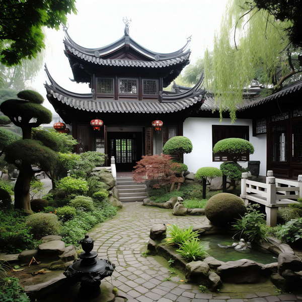 图片[33]-全球设计案例智能库_OJBKAI.COM新中式庭院景观Midjourney灵感图库-_设计智库－全球设计案例智能库_OJBKAI.COM-全球设计案例智能库_OJBKAI.COM设计智库