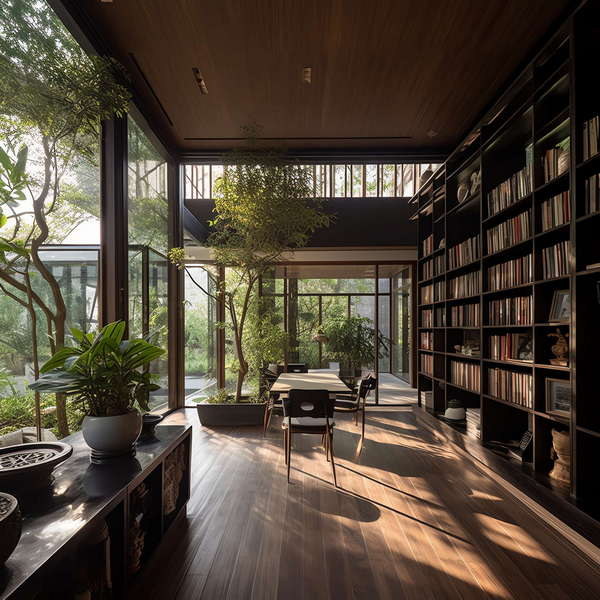 图片[9]-全球设计案例智能库_OJBKAI.COM原木艺术风图书馆书店_Midjourney灵感图库-_设计智库－全球设计案例智能库_OJBKAI.COM-全球设计案例智能库_OJBKAI.COM设计智库
