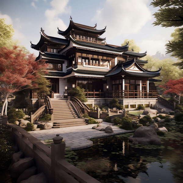 图片[14]-全球设计案例智能库_OJBKAI.COM中式别墅外观Midjourney灵感图库-_设计智库－全球设计案例智能库_OJBKAI.COM-全球设计案例智能库_OJBKAI.COM设计智库