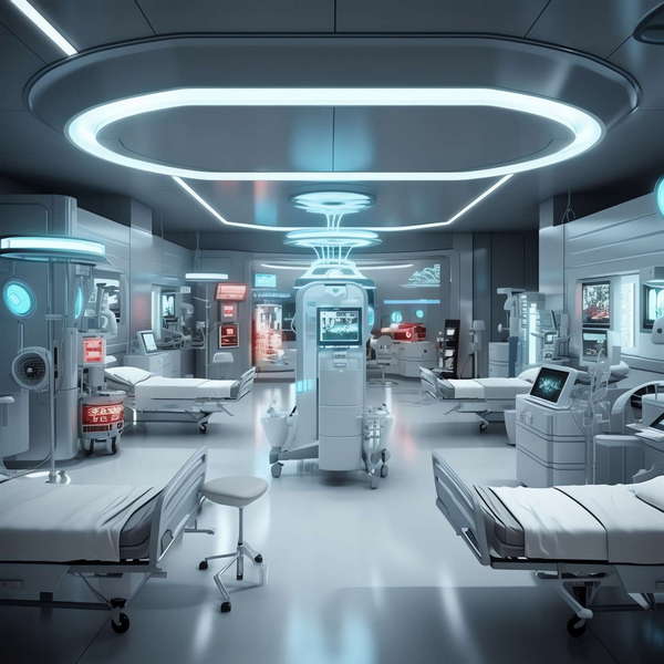 科幻未来现代病房Midjourney灵感图库-_设计智库－全球设计案例智能库_OJBKAI.COM-全球设计案例智能库_OJBKAI.COM设计智库