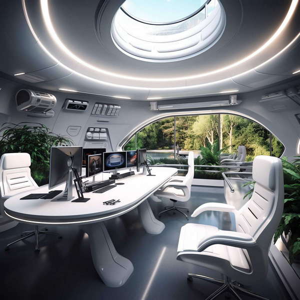 图片[5]-全球设计案例智能库_OJBKAI.COM科幻，未来，办公空间Midjourney灵感图库-_设计智库－全球设计案例智能库_OJBKAI.COM-全球设计案例智能库_OJBKAI.COM设计智库
