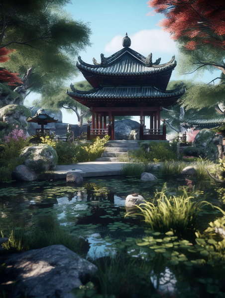 图片[37]-全球设计案例智能库_OJBKAI.COM中式园林Midjourney灵感图库-_设计智库－全球设计案例智能库_OJBKAI.COM-全球设计案例智能库_OJBKAI.COM设计智库