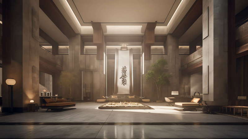 图片[10]-全球设计案例智能库_OJBKAI.COM新中式酒店大堂Midjourney灵感图库-_设计智库－全球设计案例智能库_OJBKAI.COM-全球设计案例智能库_OJBKAI.COM设计智库
