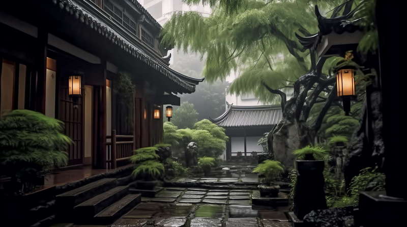 图片[5]-全球设计案例智能库_OJBKAI.COM新中式庭院景观Midjourney灵感图库-_设计智库－全球设计案例智能库_OJBKAI.COM-全球设计案例智能库_OJBKAI.COM设计智库