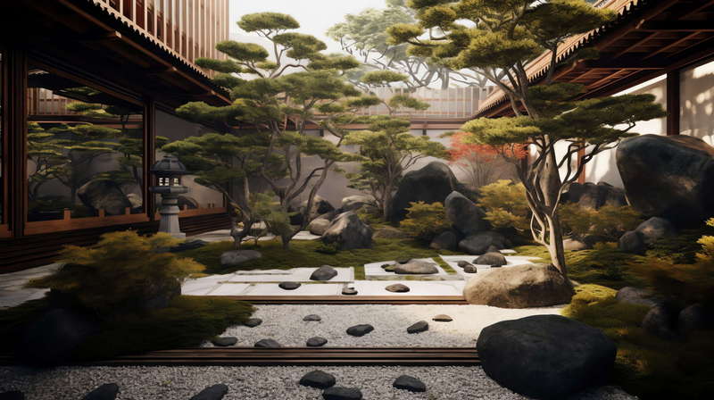 图片[10]-全球设计案例智能库_OJBKAI.COM别墅庭院日式枯山水Midjourney灵感图库-_设计智库－全球设计案例智能库_OJBKAI.COM-全球设计案例智能库_OJBKAI.COM设计智库