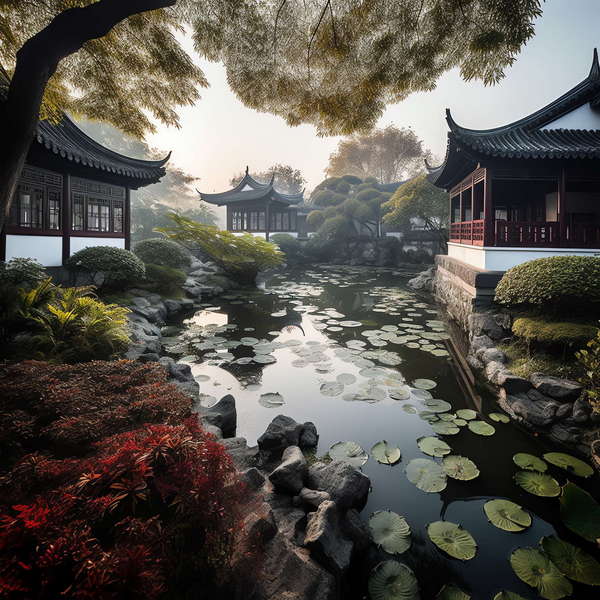 图片[3]-全球设计案例智能库_OJBKAI.COM中式别墅庭院Midjourney灵感图库-_设计智库－全球设计案例智能库_OJBKAI.COM-全球设计案例智能库_OJBKAI.COM设计智库