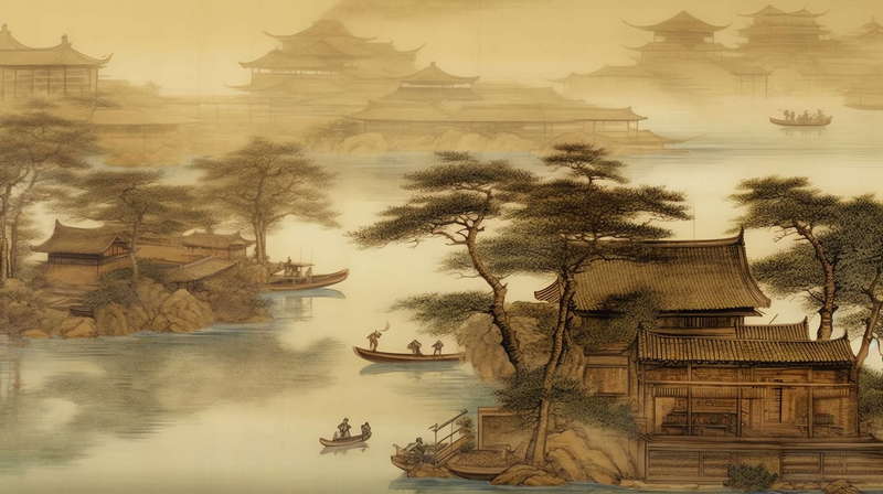 图片[23]-全球设计案例智能库_OJBKAI.COM庭林楼阁山水意境图Midjourney灵感图库-_设计智库－全球设计案例智能库_OJBKAI.COM-全球设计案例智能库_OJBKAI.COM设计智库