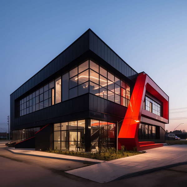 现代风格商业体建筑外观Midjourney灵感图库-_设计智库－全球设计案例智能库_OJBKAI.COM-全球设计案例智能库_OJBKAI.COM设计智库