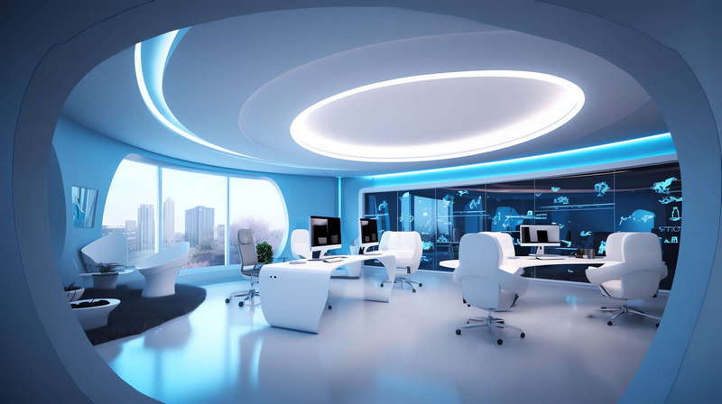 图片[6]-全球设计案例智能库_OJBKAI.COM赛博朋克风霓虹灯设计公共办公区域Midjourney灵感图库-_设计智库－全球设计案例智能库_OJBKAI.COM-全球设计案例智能库_OJBKAI.COM设计智库