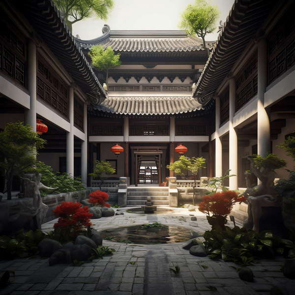 图片[9]-全球设计案例智能库_OJBKAI.COM中式别墅外观Midjourney灵感图库-_设计智库－全球设计案例智能库_OJBKAI.COM-全球设计案例智能库_OJBKAI.COM设计智库