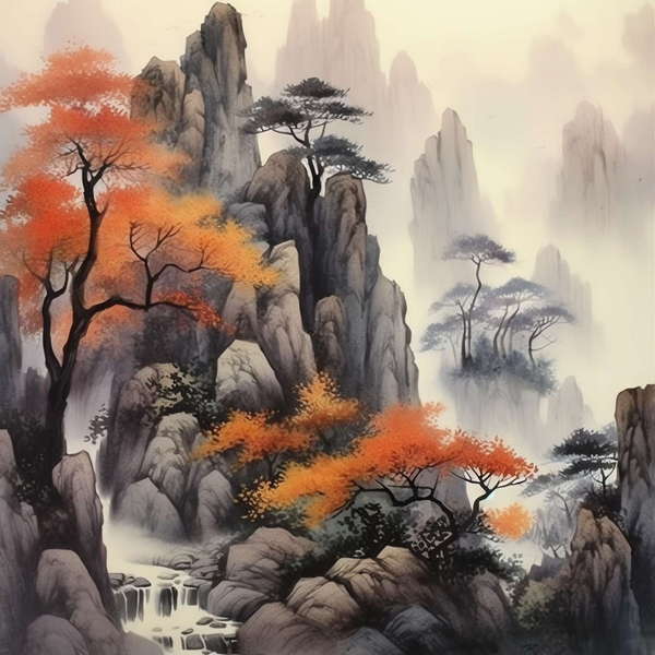 图片[19]-全球设计案例智能库_OJBKAI.COM庭林楼阁山水意境图Midjourney灵感图库-_设计智库－全球设计案例智能库_OJBKAI.COM-全球设计案例智能库_OJBKAI.COM设计智库