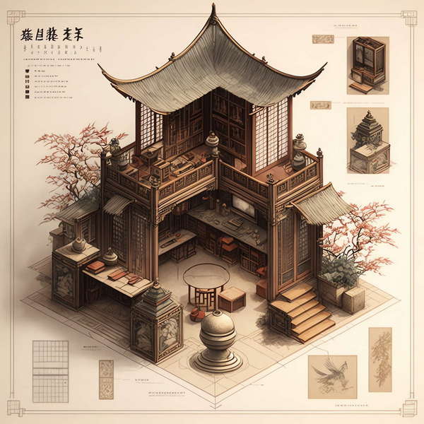 图片[43]-全球设计案例智能库_OJBKAI.COM中式古建筑效果图Midjourney灵感图库-_设计智库－全球设计案例智能库_OJBKAI.COM-全球设计案例智能库_OJBKAI.COM设计智库