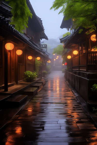 图片[24]-全球设计案例智能库_OJBKAI.COM意境江南小镇Midjourney灵感图库-_设计智库－全球设计案例智能库_OJBKAI.COM-全球设计案例智能库_OJBKAI.COM设计智库