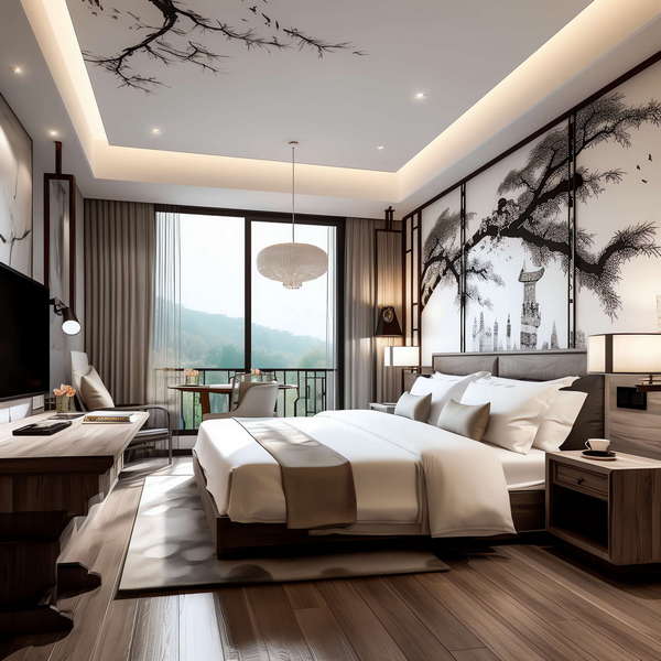 图片[15]-全球设计案例智能库_OJBKAI.COM新中式酒店客房Midjourney灵感图库-_设计智库－全球设计案例智能库_OJBKAI.COM-全球设计案例智能库_OJBKAI.COM设计智库