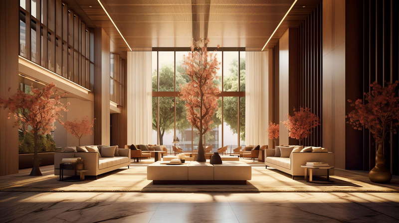 图片[30]-全球设计案例智能库_OJBKAI.COM新中式酒店大堂Midjourney灵感图库-_设计智库－全球设计案例智能库_OJBKAI.COM-全球设计案例智能库_OJBKAI.COM设计智库