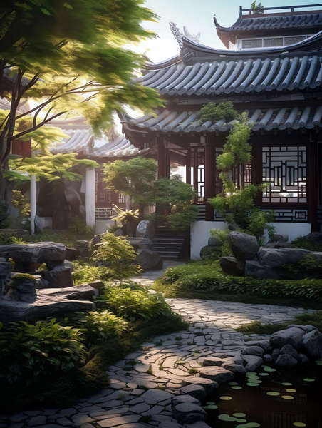 图片[25]-全球设计案例智能库_OJBKAI.COM新中式庭院景观Midjourney灵感图库-_设计智库－全球设计案例智能库_OJBKAI.COM-全球设计案例智能库_OJBKAI.COM设计智库