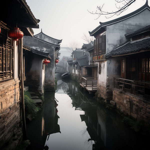 图片[18]-全球设计案例智能库_OJBKAI.COM意境江南小镇Midjourney灵感图库-_设计智库－全球设计案例智能库_OJBKAI.COM-全球设计案例智能库_OJBKAI.COM设计智库