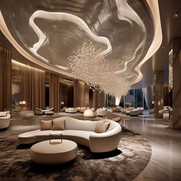 艺术风格酒店公区Midjourney灵感图库-_设计智库－全球设计案例智能库_OJBKAI.COM-全球设计案例智能库_OJBKAI.COM设计智库
