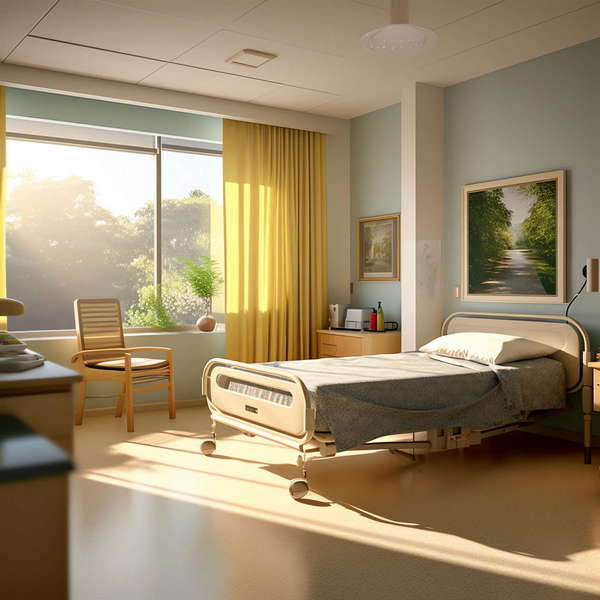 医院康养病房Midjourney灵感图库-_设计智库－全球设计案例智能库_OJBKAI.COM-全球设计案例智能库_OJBKAI.COM设计智库