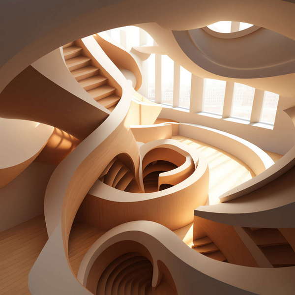 公共区域流线镂空设计_Midjourney灵感图库-_设计智库－全球设计案例智能库_OJBKAI.COM-全球设计案例智能库_OJBKAI.COM设计智库