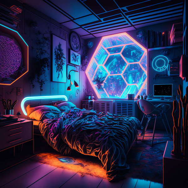 图片[19]-全球设计案例智能库_OJBKAI.COM赛博朋克风霓虹灯设计男孩房1_Midjourney灵感图库-_设计智库－全球设计案例智能库_OJBKAI.COM-全球设计案例智能库_OJBKAI.COM设计智库