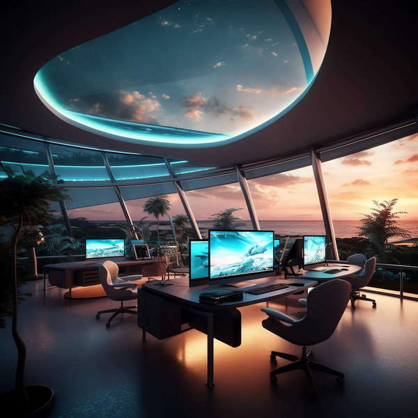 图片[21]-全球设计案例智能库_OJBKAI.COM科幻，未来，办公空间Midjourney灵感图库-_设计智库－全球设计案例智能库_OJBKAI.COM-全球设计案例智能库_OJBKAI.COM设计智库