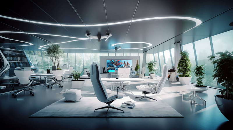 图片[19]-全球设计案例智能库_OJBKAI.COM科幻，未来，办公空间Midjourney灵感图库-_设计智库－全球设计案例智能库_OJBKAI.COM-全球设计案例智能库_OJBKAI.COM设计智库