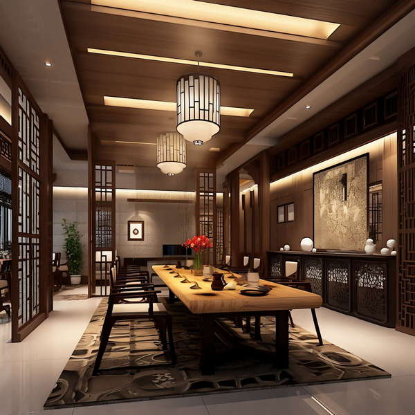 图片[9]-全球设计案例智能库_OJBKAI.COM中式酒店餐厅区Midjourney灵感图库-_设计智库－全球设计案例智能库_OJBKAI.COM-全球设计案例智能库_OJBKAI.COM设计智库