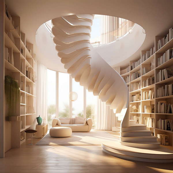 图片[9]-全球设计案例智能库_OJBKAI.COM现代风格白色楼梯Midjourney灵感图库-_设计智库－全球设计案例智能库_OJBKAI.COM-全球设计案例智能库_OJBKAI.COM设计智库