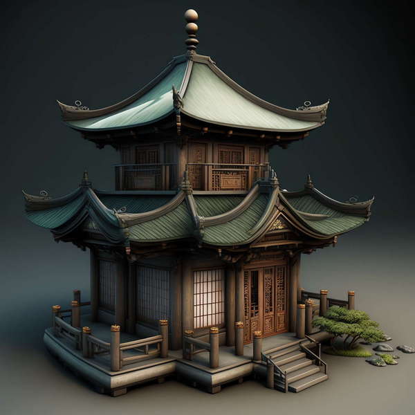 图片[9]-全球设计案例智能库_OJBKAI.COM中式古建筑效果图Midjourney灵感图库-_设计智库－全球设计案例智能库_OJBKAI.COM-全球设计案例智能库_OJBKAI.COM设计智库