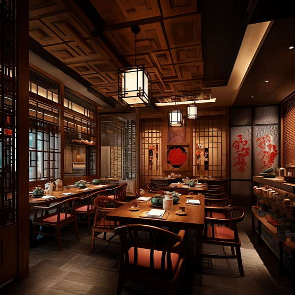 图片[13]-全球设计案例智能库_OJBKAI.COM中式酒店餐厅区Midjourney灵感图库-_设计智库－全球设计案例智能库_OJBKAI.COM-全球设计案例智能库_OJBKAI.COM设计智库