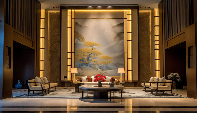图片[4]-全球设计案例智能库_OJBKAI.COM新中式酒店大堂Midjourney灵感图库-_设计智库－全球设计案例智能库_OJBKAI.COM-全球设计案例智能库_OJBKAI.COM设计智库