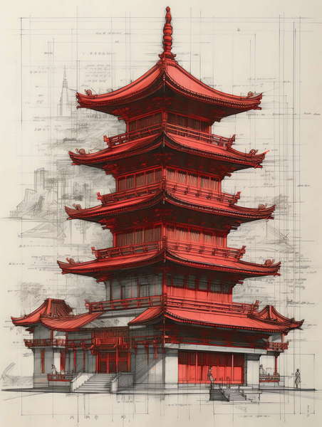 图片[2]-全球设计案例智能库_OJBKAI.COM中国古建草图Midjourney灵感图库-_设计智库－全球设计案例智能库_OJBKAI.COM-全球设计案例智能库_OJBKAI.COM设计智库