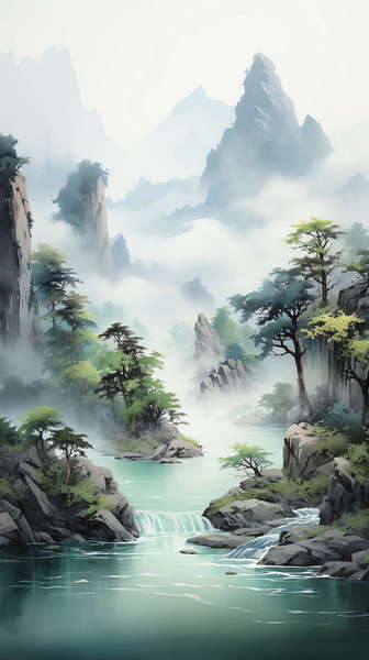 图片[9]-全球设计案例智能库_OJBKAI.COM山水画Midjourney灵感图库-_设计智库－全球设计案例智能库_OJBKAI.COM-全球设计案例智能库_OJBKAI.COM设计智库