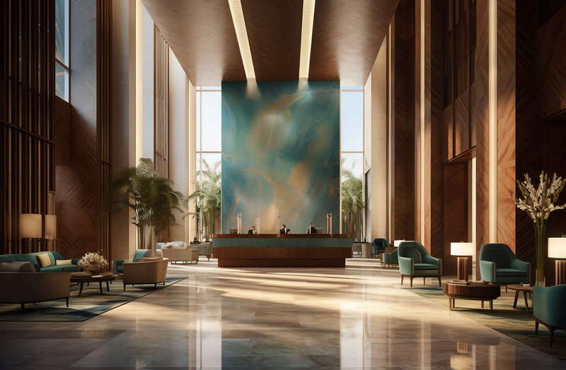 图片[18]-全球设计案例智能库_OJBKAI.COM新中式酒店大堂Midjourney灵感图库-_设计智库－全球设计案例智能库_OJBKAI.COM-全球设计案例智能库_OJBKAI.COM设计智库
